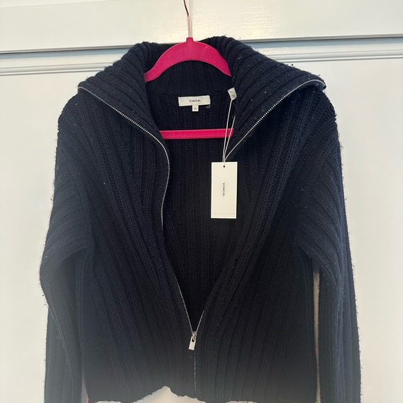 Vince Rib Transfer Zip Up - Picture 4 of 15
